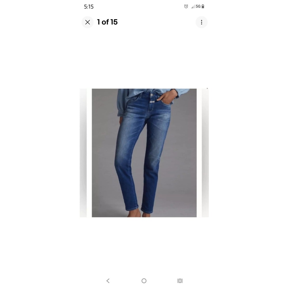 Closed Anthropologie Baker Skinny Jeans in Denim Medium Blue size 26